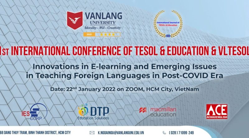 The 1st International Conference of TESOL & Education